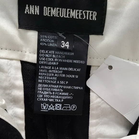 Ann Demeulemeester Black Dress Pants
